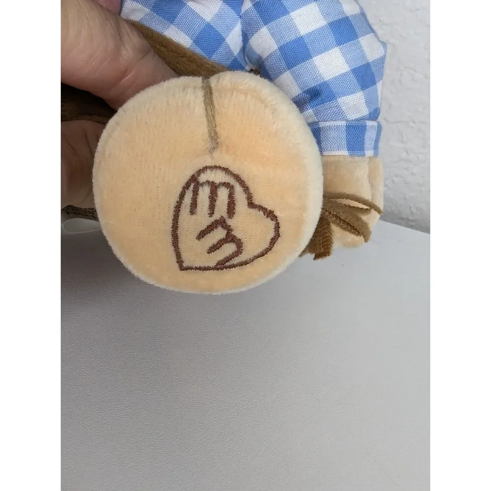 Vtg Enesco Mary's Moo Moos Plush Cow Stuffed Animal Western Rodeo Collectible